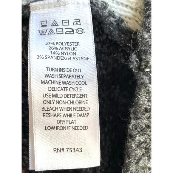 Cupcakes and Cashmere Dog Graphic Sweater Women’s Large, Gray Puppy Knit - Picture 4 of 5